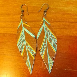 Hand painted earrings